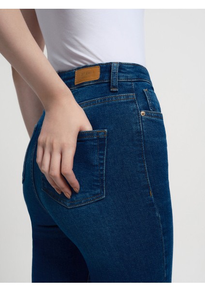 Crop Flare Slim Fit Kadın Pantolon