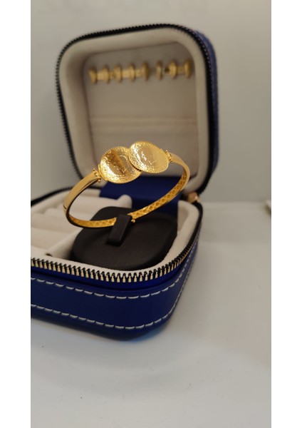 22 Ayar Çeyrekli Kelepçe Bilezik 13 gr Yatırım Amaçlı Şık Tasarım