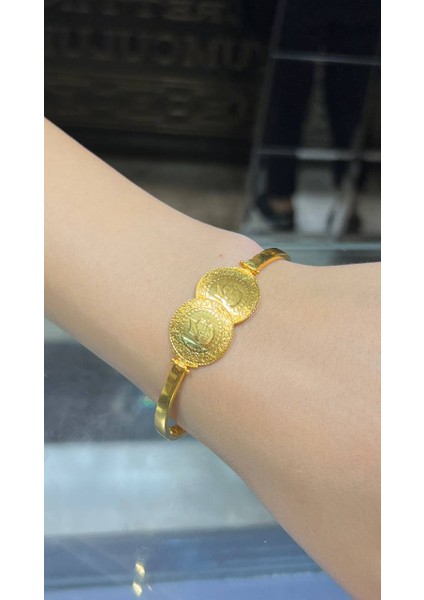 22 Ayar Çeyrekli Kelepçe Bilezik 13 gr Yatırım Amaçlı Şık Tasarım modelleri