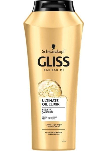 Schwarzkopf Gliss Ultimate Oil Elixir Besleyici Şampuan 500 Ml