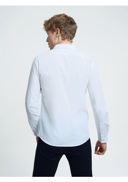 Slim Fit Erkek Gömlek U.kol