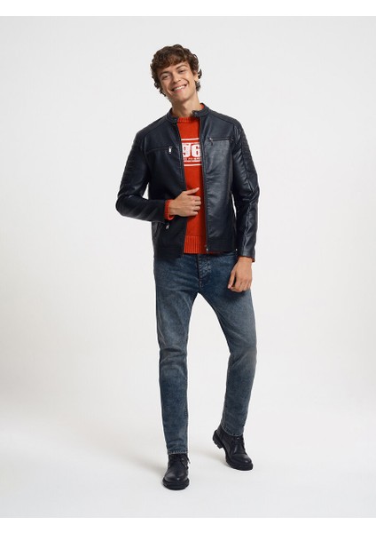 Regular Fit Erkek Mont Pu