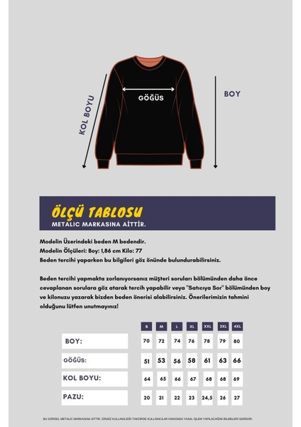 Erkek Indigo Çift Bisiklet Yaka Standart Rahat Kesim Sweatshirt