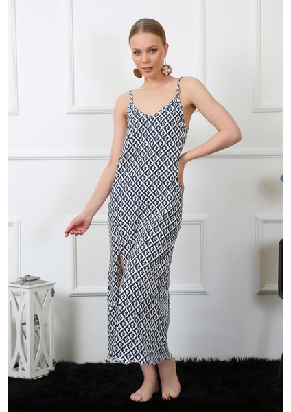 Kadın Ip Askılı Uzun Gecelik 821 fiyatları