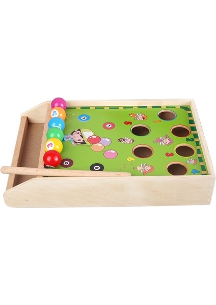 Ahşap Çocuk Eğlenceli Bilardo Masası Oyunu Ebeveyn-Çocuk Interaktif Oyuncak (Yurt Dışından)
