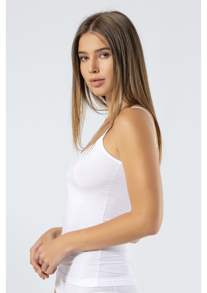 Kadın Ayarlanabilir Ip Askılı Kaşkorse Likralı Pamuklu Atlet fiyatları