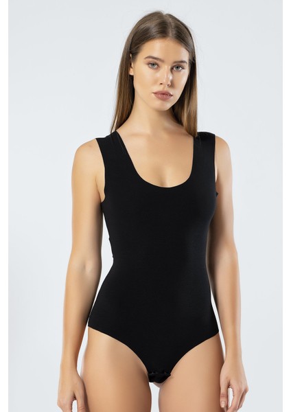 Türen Kadın Lazer Kesim Pamuklu Çıtçıtlı Body