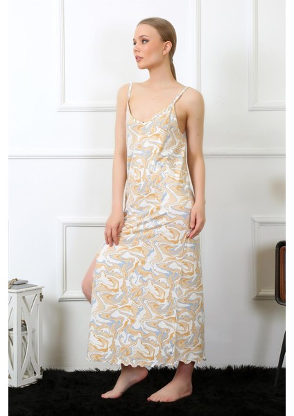 Kadın Ip Askılı Uzun Gecelik 825 modelleri