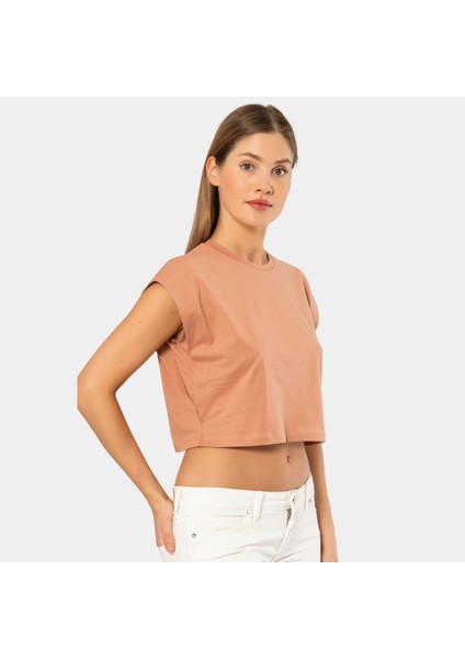 Türen Kadın Vatka Görünümlü Crop T-Shirt fiyatları