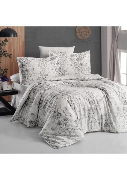 Poplin Saten Floral Double Nevresim Takımı