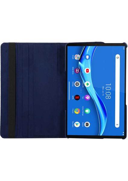 Case 4U Lenovo Tab P11 Pro Uyumlu 11.5' 2.nesil Pu 360 Dönebilen Standlı Kapaklı Tablet Kılıfı Mavi