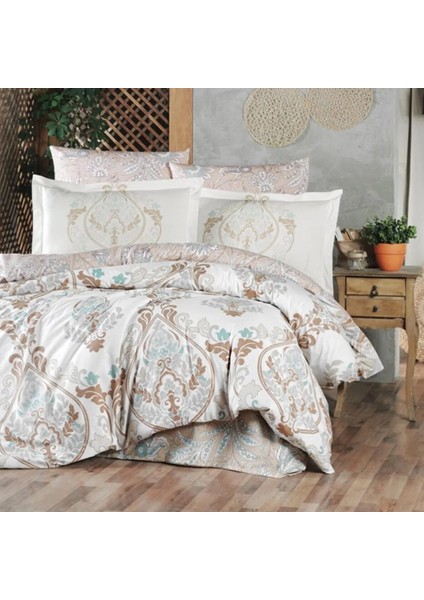 Poplin Saten Mary Double Nevresim Takımı