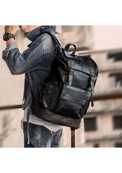 Erkek Okul Çantası Tek Omuz Çantası Çift Omuz Çantası Erkek Sırt Çantası Moda Kore Versiyonu Popüler Seyahat Omuz Sırt Çantası (Yurt Dışından) fiyatları