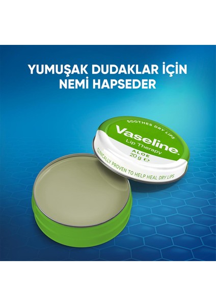 Lip Therapy Yumuşatıcı Dudak Kremi Aloe Vera 20 gr