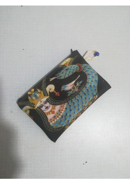 Şahmeran No 5 Desenli Tasarım Bez Kalemlik-Cüzdan