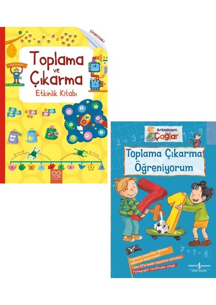Çıkartmalı Toplama ve Çıkarma Etkinlik Kitabı - Arkadaşım Çağlar Toplama Çıkarma Öğreniyorum 2 Kitap Set