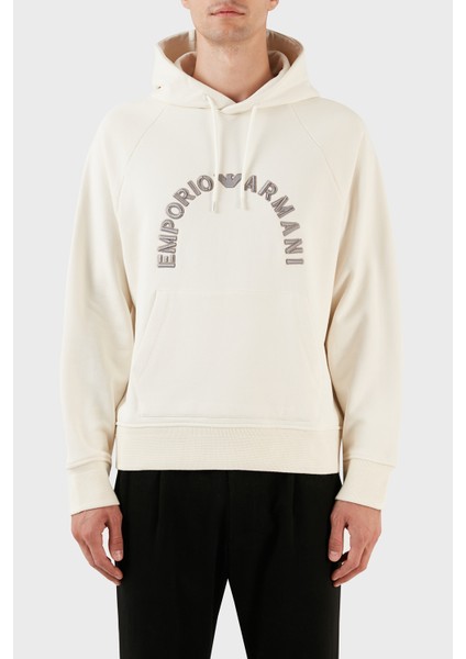Nakış Işlemeli Logolu Kapüşonlu Cepli Regular Fit Pamuklu Sweat Erkek Sweat 6R1ME9 1jwpz 01L2
