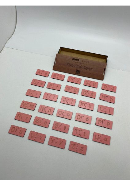 Ahşap Alfabe Yapboz Büyük ve Küçük Harfler