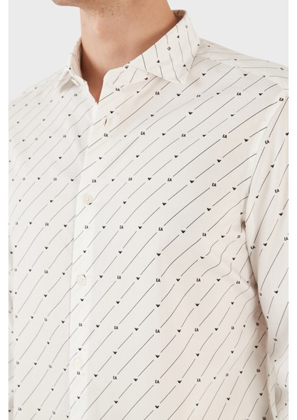 Pamuklu Logo Desen Baskılı Regular Fit Gömlek Erkek Gömlek 6R1C86 1nmvz F1D8 indirimleri