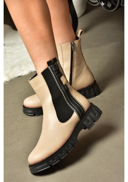 N555102703 Ten Deri Kadın Postal Bot fiyatları