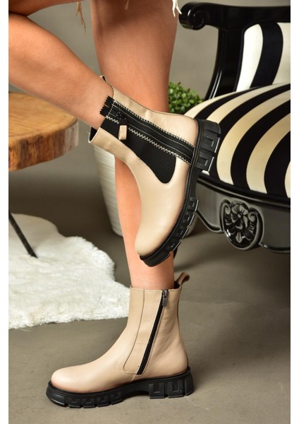 N555102703 Ten Deri Kadın Postal Bot indirimleri