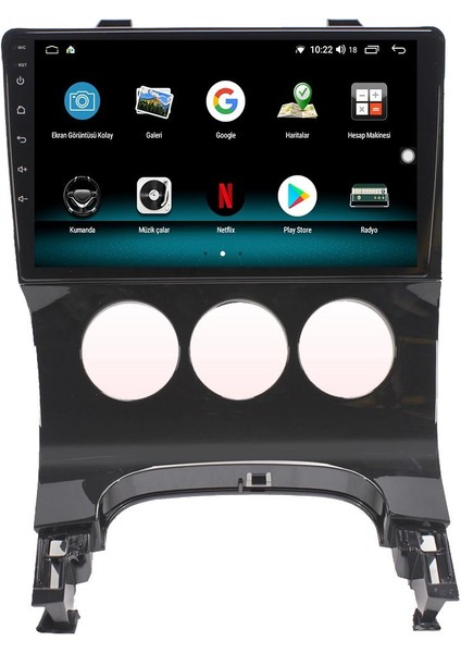 Peugeot 3008 Android 13 Multimedya Carplay 4gb RAM+64GB HDD 2009-2012 Navigasyon Ekran