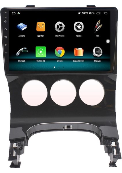 Peugeot 3008 Android 13 Multimedya Carplay 4gb RAM+64GB HDD 2009-2012 Navigasyon Ekran