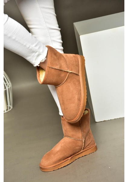 R612026502 Taba Süet Içi Tüylü Kadın Bot fırsatları
