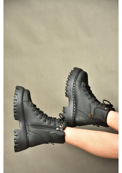 R973970109 Siyah Kalın Tabanlı Günlük Kadın Bot fırsatları