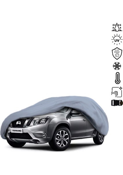 Nissan Terrano India (2013-) Araba Brandası Miflonlu Su Geçirmez 4 Mevsim Araba Brandası
