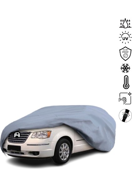 Chrysler Grand Voyager (2007-2015) Araba Brandası Miflonlu Su Geçirmez 4 Mevsim Araba Brandası