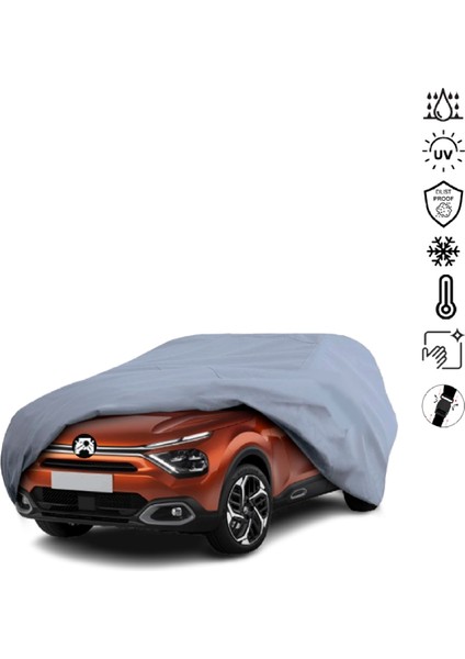 Citroen C4 3 Hatchback (2020-) Araba Brandası Miflonlu Su Geçirmez 4 Mevsim Araba Brandası