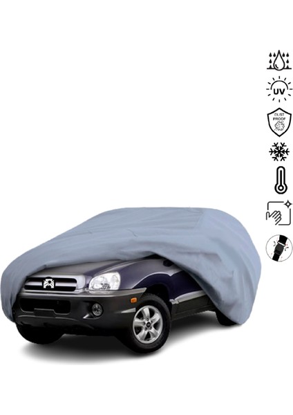 Hyundai Santa Fe 1 (2000-2006) Araba Brandası Miflonlu Su Geçirmez 4 Mevsim Araba Brandası