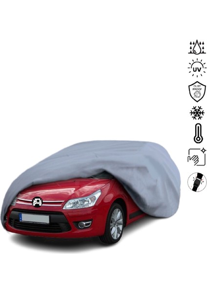 Citroen C4 (2004-2010) Araba Brandası Miflonlu Su Geçirmez 4 Mevsim Araba Brandası