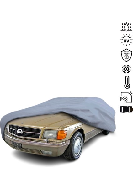 Mercedes Benz S C126 Coupe Araba Brandası Miflonlu Su Geçirmez 4 Mevsim Araba Brandası