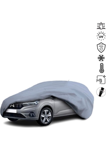 Dacia Logan 3 (2020-) Araba Brandası Miflonlu Su Geçirmez 4 Mevsim Araba Brandası