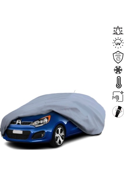 Kia Rio 3 Sedan (2015-) Araba Brandası Miflonlu Su Geçirmez 4 Mevsim Araba Brandası