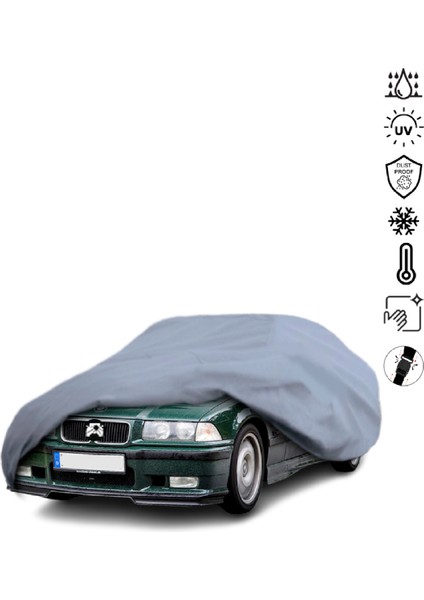 Bmw 3 Serisi E36 Sedan (1990-2000) Araba Brandası Miflonlu Su Geçirmez 4 Mevsim Araba Brandası