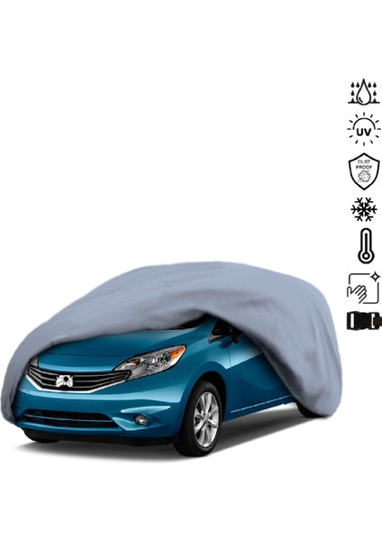 Nissan Note 2 (2012-) Araba Brandası Miflonlu Su Geçirmez 4 Mevsim Araba Brandası