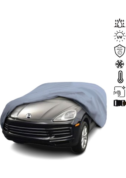 Porsche Cayenne 3 (2017-) Araba Brandası Miflonlu Su Geçirmez 4 Mevsim Araba Brandası