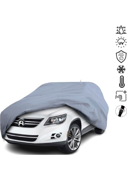 Volkswagen Tiguan (2007-2015) Araba Brandası Miflonlu Su Geçirmez 4 Mevsim Araba Brandası