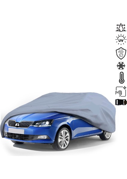 Skoda Fabia 3 Hatchback (2014-2021) Araba Brandası Miflonlu Su Geçirmez 4 Mevsim Araba Brandası