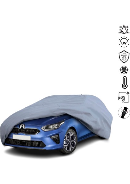 Kia Ceed 3 Hatchback (2018-) Araba Brandası Miflonlu Su Geçirmez 4 Mevsim Araba Brandası