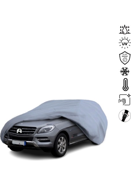 Mercedes Benz M W166 Araba Brandası Miflonlu Su Geçirmez 4 Mevsim Araba Brandası