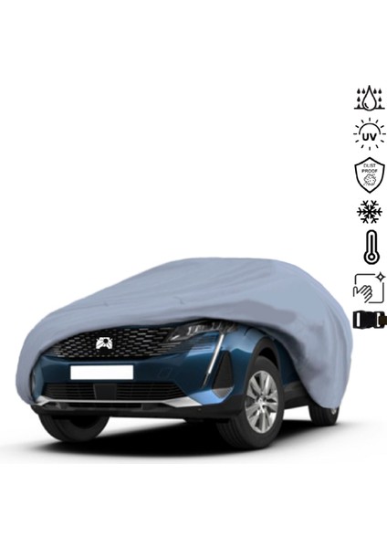 Peugeot 3008 (2020-) Araba Brandası Miflonlu Su Geçirmez 4 Mevsim Araba Brandası