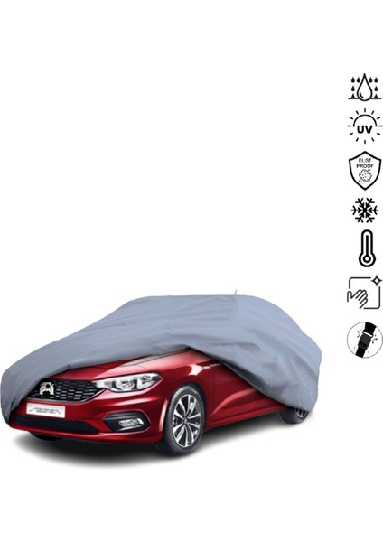 Fiat Egea (356) (2015-2020) Araba Brandası Miflonlu Su Geçirmez 4 Mevsim Araba Brandası