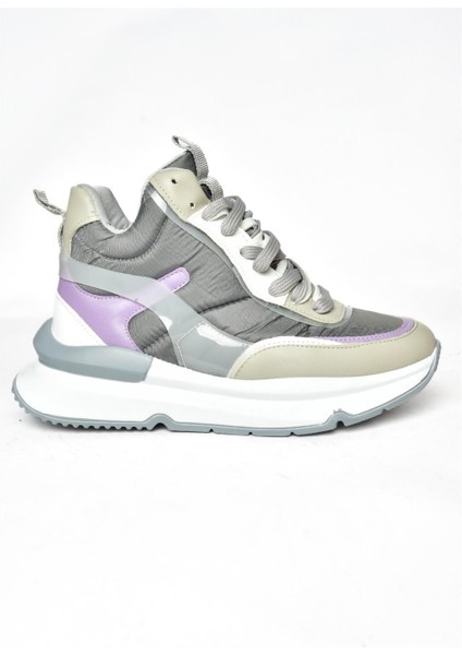 R973116004 Gri/lila Kalın Tabanlı Spor Ayakkabı Sneakers indirimleri