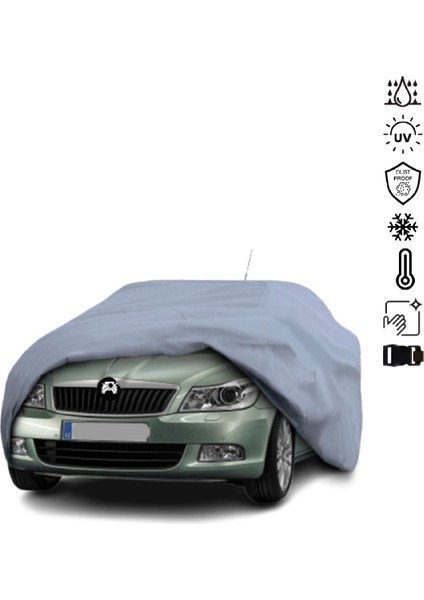 Skoda Octavia 2 (2004-2013) Araba Brandası Miflonlu Su Geçirmez 4 Mevsim Araba Brandası