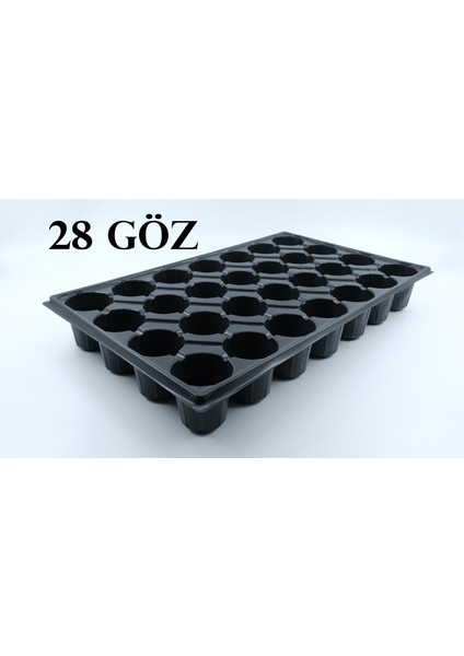 28 Göz Fidelik Fide Viyolü Fide Kabı (10 Adet)