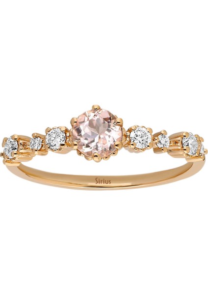 Pırlanta ve Morganite Taşlı Petra Yüzük 0402R0027